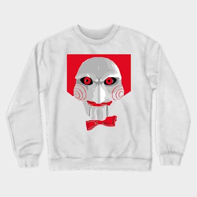 Horror movie Mr Saw film cult killer puppet Crewneck Sweatshirt by TEEWEB